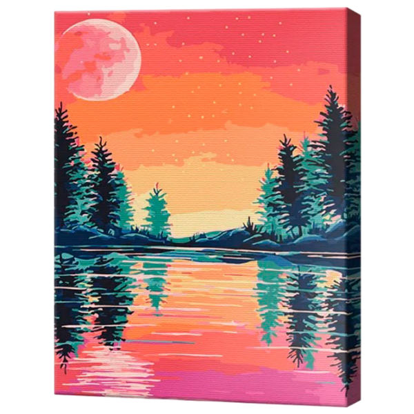 Картина по номерам Art Gallery Ели и закатное небо EX8246 40 x 30 cm / Вертикальная photo 1 Картина по номерам Art Gallery Ели и закатное небо EX8246 40 x 30 cm / Вертикальная photo 1