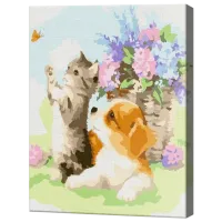 Картина по номерам Art Gallery Игра с бабочкой EX7533 40 x 30 cm / Вертикальная