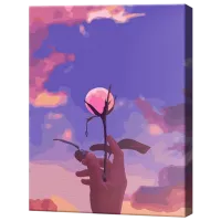 Pictură pe numere Art Gallery Luna e o floare EX8101 40 x 30 cm / Verticală