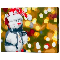Картина по номерам Art Gallery Малыш снеговичок EX5971 40 x 30 cm / Горизонтальная