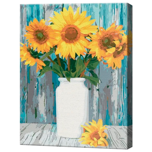 Картина по номерам Art Gallery Букет подсолнухов EX8187 40 x 30 cm / Вертикальная photo 1