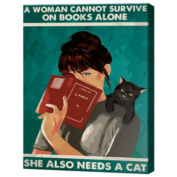 Pictură pe numere Art Gallery Fata cu o carte EX8674 40 x 30 cm / Verticală photo 1