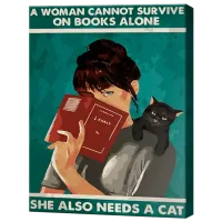 Pictură pe numere Art Gallery Fata cu o carte EX8674 40 x 30 cm / Verticală