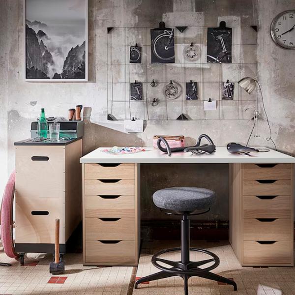 Masă de birou Ikea Lagkapten/Alex PAL/ White photo 2