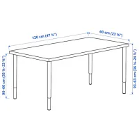 Офисный стол Ikea Lagkapten/Olov ДСП/ Антрацит photo 5