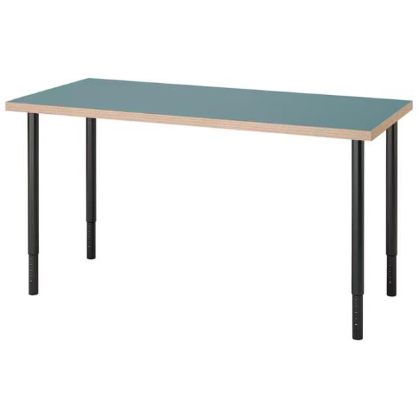 Офисный стол Ikea Lagkapten/Olov ДСП/ Gray Turquoise photo 1 Офисный стол Ikea Lagkapten/Olov ДСП/ Gray Turquoise photo 1