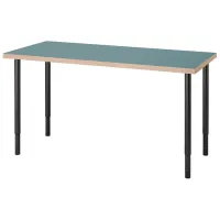 Masă de birou Ikea Lagkapten/Olov PAL/ Gray Turquoise