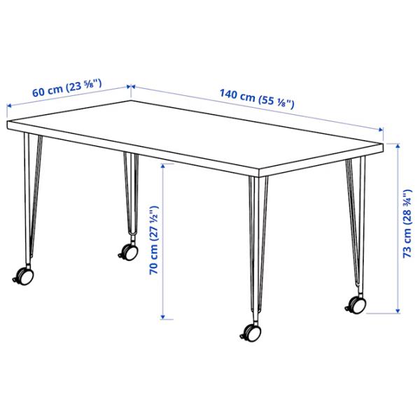 Masă de birou Ikea Malskytt/Krille PAL/ Stejar Sonoma photo 7