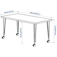 Офисный стол Ikea Malskytt/Krille ДСП/ Дуб Сонома photo 7