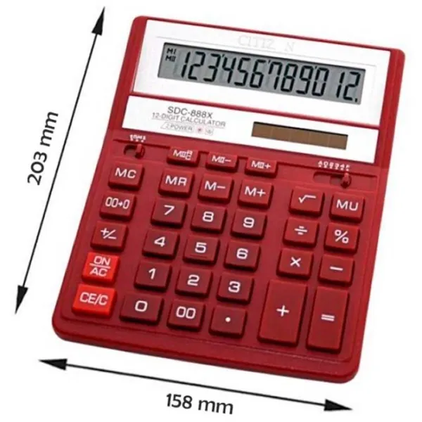 Calculatoare de birou Citizen 888-XRD Pentru contabilitate /  photo 3