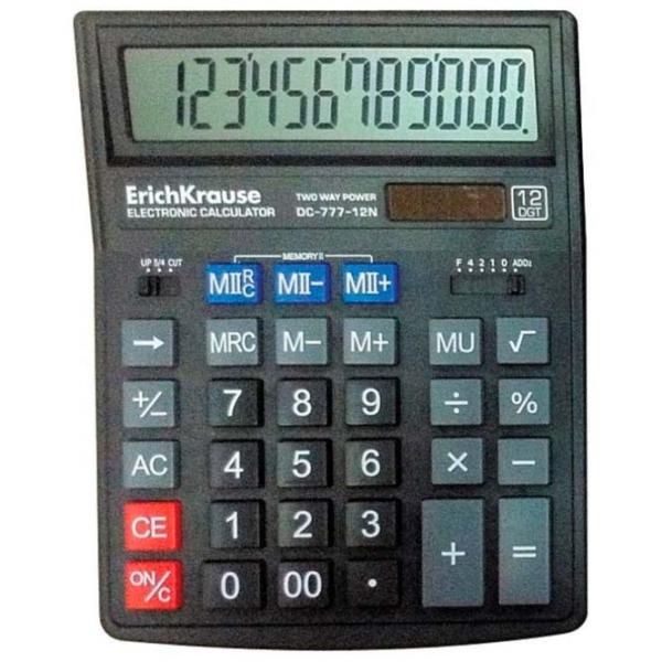 Calculatoare de birou Erich Krause DC-777-12N Pentru contabilitate /  photo 1