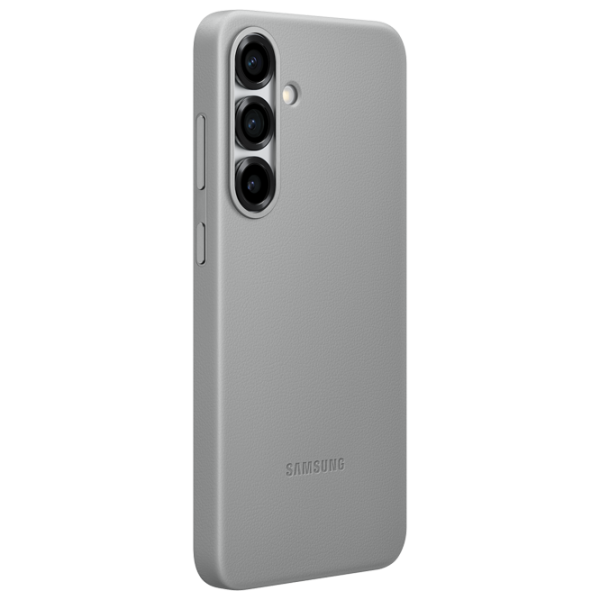 Husă pentru smartphone Samsung Galaxy S25 5G Samsung / Back / Piele ecologică / Gray photo 2