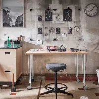 Офисный стол Ikea Linnmon/Krille ДСП/ Дуб Сонома photo 4