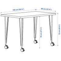 Офисный стол Ikea Linnmon/Krille ДСП/ Дуб Сонома photo 5