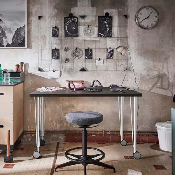 Masă de birou Ikea Linnmon/Krille PAL/ Dark Gray photo 3