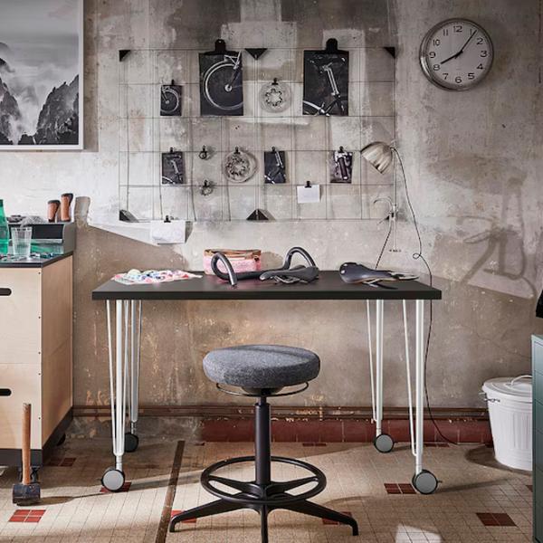 Masă de birou Ikea Linnmon/Krille PAL/ Dark Gray photo 3