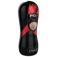 Masturbator PDX Elite Pussy Vibrating Stroker Beige photo 2