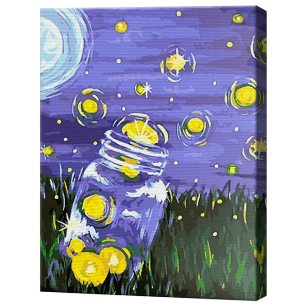 Pictură pe numere Art Gallery Licurici în borcan EX8213 40 x 30 cm / Verticală photo 1