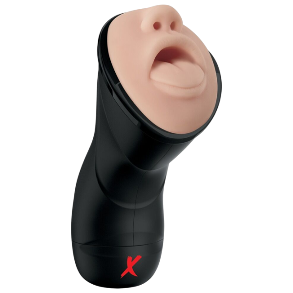 Мастурбатор PDX Elite Deep Throat Vibrating Stroker Бежевый photo 1