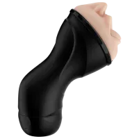 Masturbator PDX Elite Deep Throat Vibrating Stroker Beige photo 3