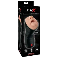 Masturbator PDX Elite Deep Throat Vibrating Stroker Beige photo 4