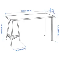 Masă de birou Ikea Lagkapten/Tillslag PAL/ Stejar Sonoma photo 5