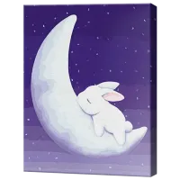 Картина по номерам Art Gallery Кролик на луне EX5741 40 x 30 cm / Вертикальная