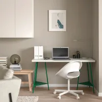Офисный стол Ikea Lagkapten/Tillslag ДСП/ Белый photo 2