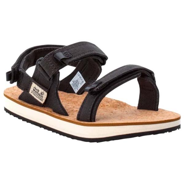 Sandale pentru femei Jack Wolfskin Ecostride 2 Sandal W Black / Textil photo 1
