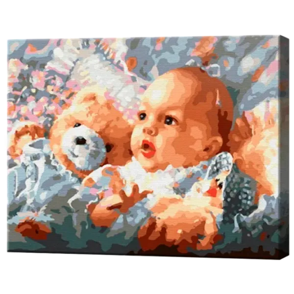 Картина по номерам Art Gallery Малыш и мишка EX6522 40 x 30 cm / Горизонтальная photo 1