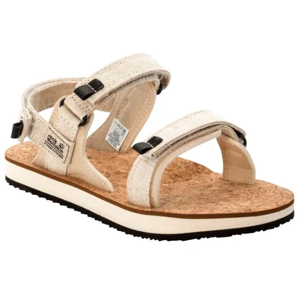 Sandale pentru femei Jack Wolfskin Ecostride 2 Sandal W Beige / Textil photo 1