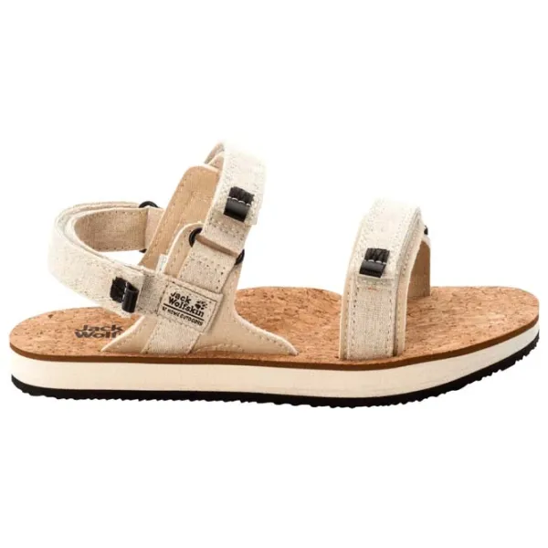 Sandale pentru femei Jack Wolfskin Ecostride 2 Sandal W Beige / Textil photo 2
