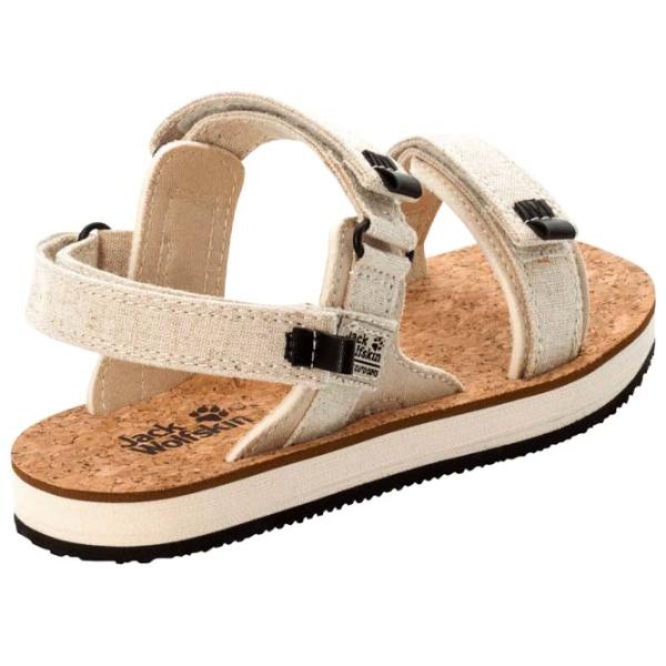 Sandale pentru femei Jack Wolfskin Ecostride 2 Sandal W Beige / Textil photo 3