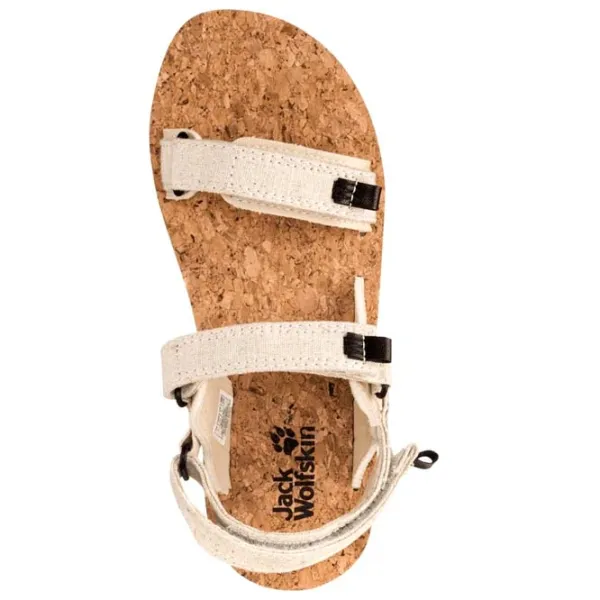 Sandale pentru femei Jack Wolfskin Ecostride 2 Sandal W Beige / Textil photo 4