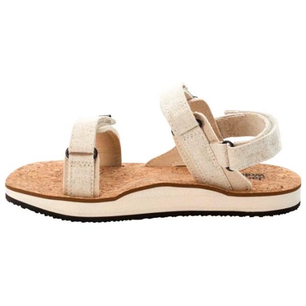 Sandale pentru femei Jack Wolfskin Ecostride 2 Sandal W Beige / Textil photo 5