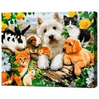 Картина по номерам Art Gallery Милые зверята EX5946 40 x 30 cm / Горизонтальная