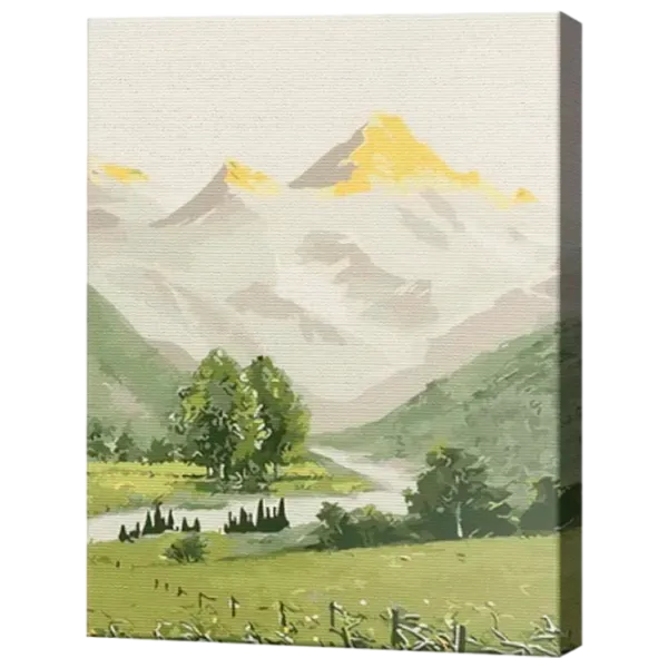 Pictură pe numere Art Gallery Răsărit cețos EX8729 40 x 30 cm / Verticală photo 1