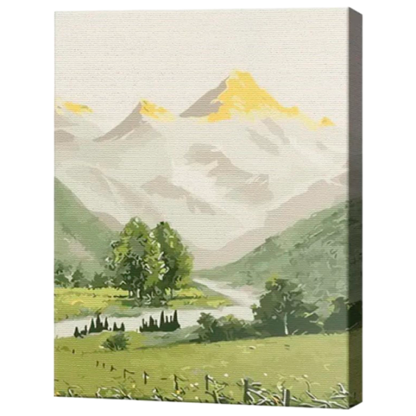 Pictură pe numere Art Gallery Răsărit cețos EX8729 40 x 30 cm / Verticală photo 1