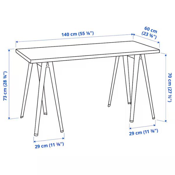 Офисный стол Ikea Lagkapten ДСП/ Дуб Сонома photo 5 Офисный стол Ikea Lagkapten ДСП/ Дуб Сонома photo 5