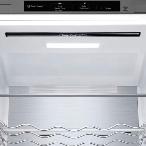 Frigider LG GBV7280AMB cu congelator jos 387 l / 203 cm / Inox photo 7