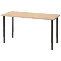 Masă de birou Ikea Malskytt/Olov PAL/ Stejar Sonoma