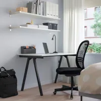 Офисный стол Ikea Trotten ДСП/ Белый photo 5