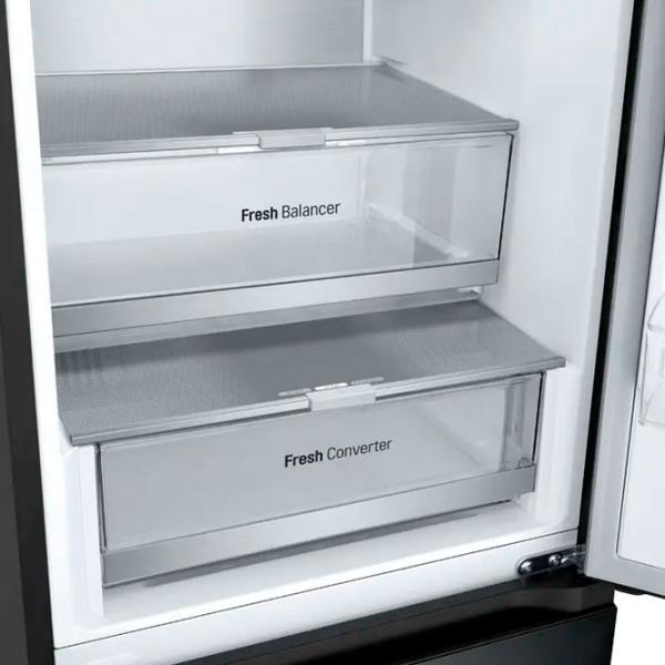 Frigider LG GBV7280AEV cu congelator jos 387 l / 203 cm / Black photo 11