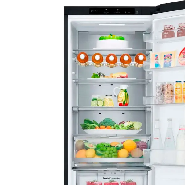 Frigider LG GBV7280AEV cu congelator jos 387 l / 203 cm / Black photo 13