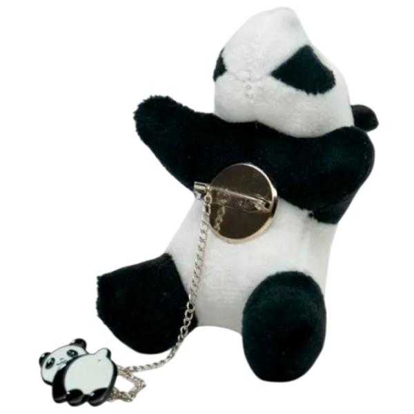 Breloc ShopShop Panda  Blană / Black White photo 1 Breloc ShopShop Panda  Blană / Black White photo 1