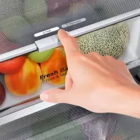 Frigider LG GBV7280BMB cu congelator jos 387 l / 203 cm / Inox photo 10
