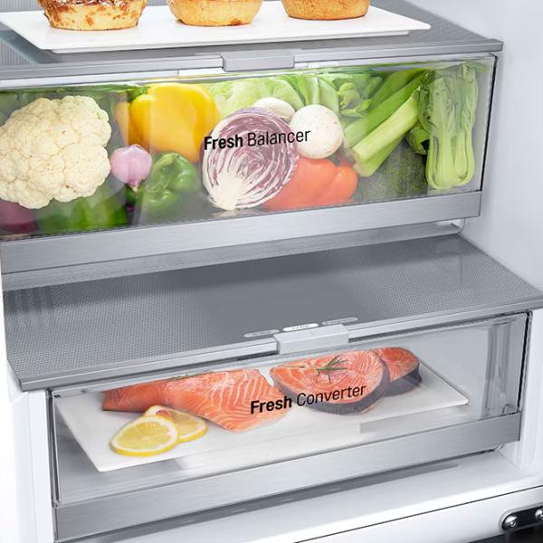 Frigider LG GBV7280BEV cu congelator jos 387 l / 203 cm / Black photo 11