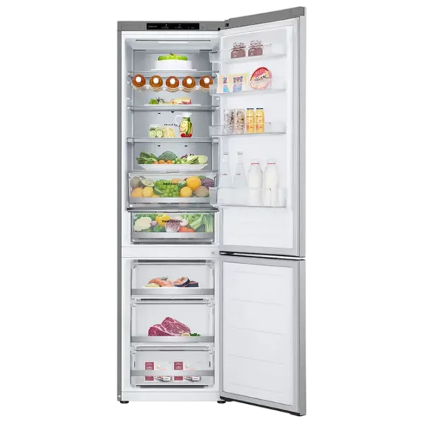 Frigider LG GBV7280DMB cu congelator jos 387 l / 203 cm / Inox photo 8