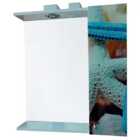 Шкаф с зеркалом Baieplus Blue Sea Star 70 x 65 x / Зеркало / Разноцветный