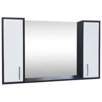 Шкаф с зеркалом Baieplus Parva 70 x 100 x / Зеркало / White